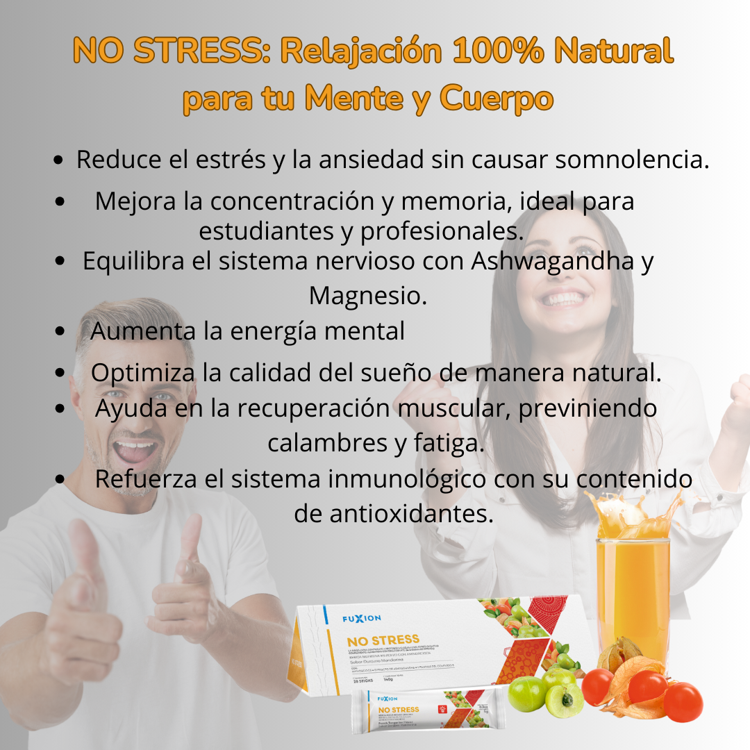 NO STRESS DE FUXION- Relajado, enfocado y en positivo