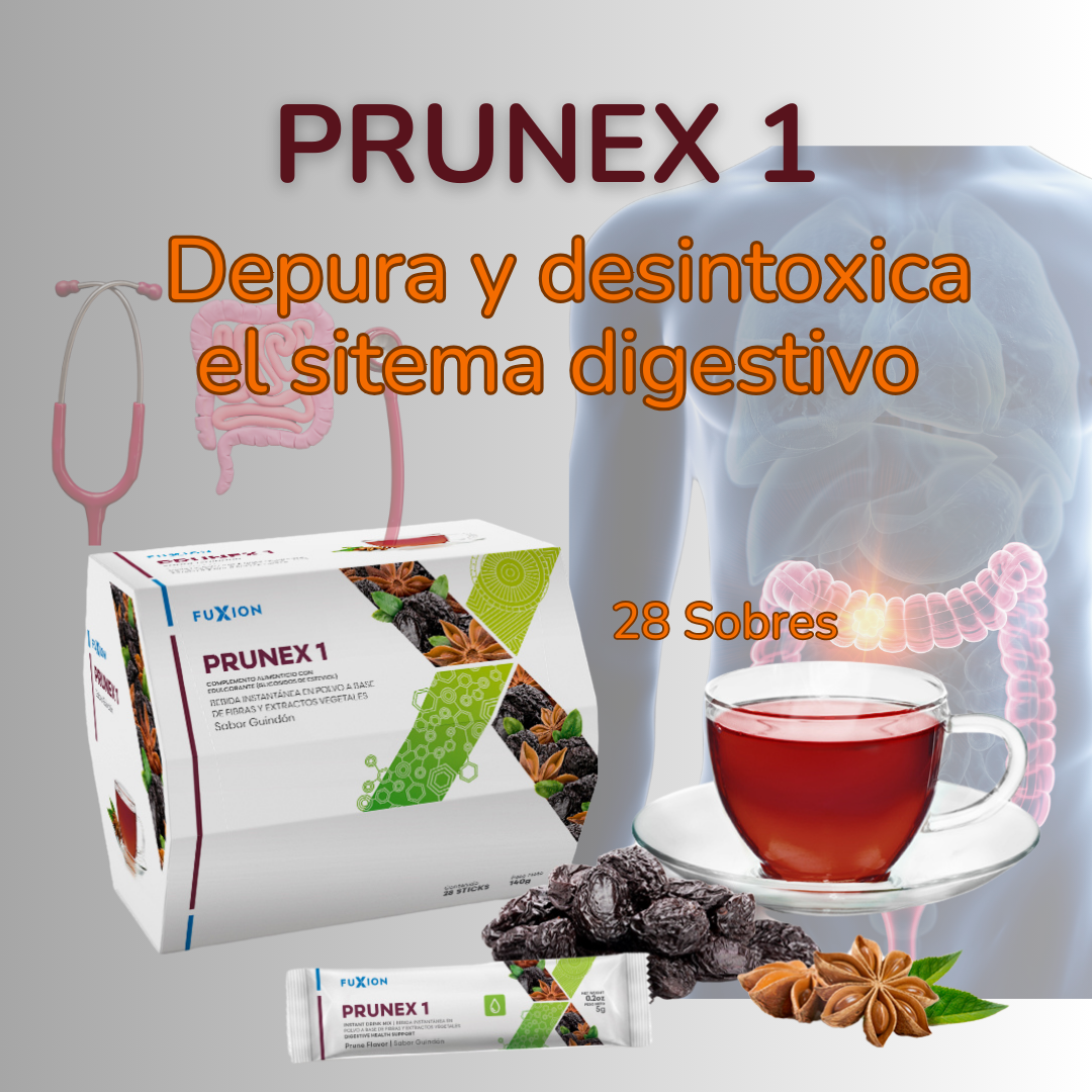 PRUNEX 1 DE FUXION- Limpia y desintoxica el sistema digestivo