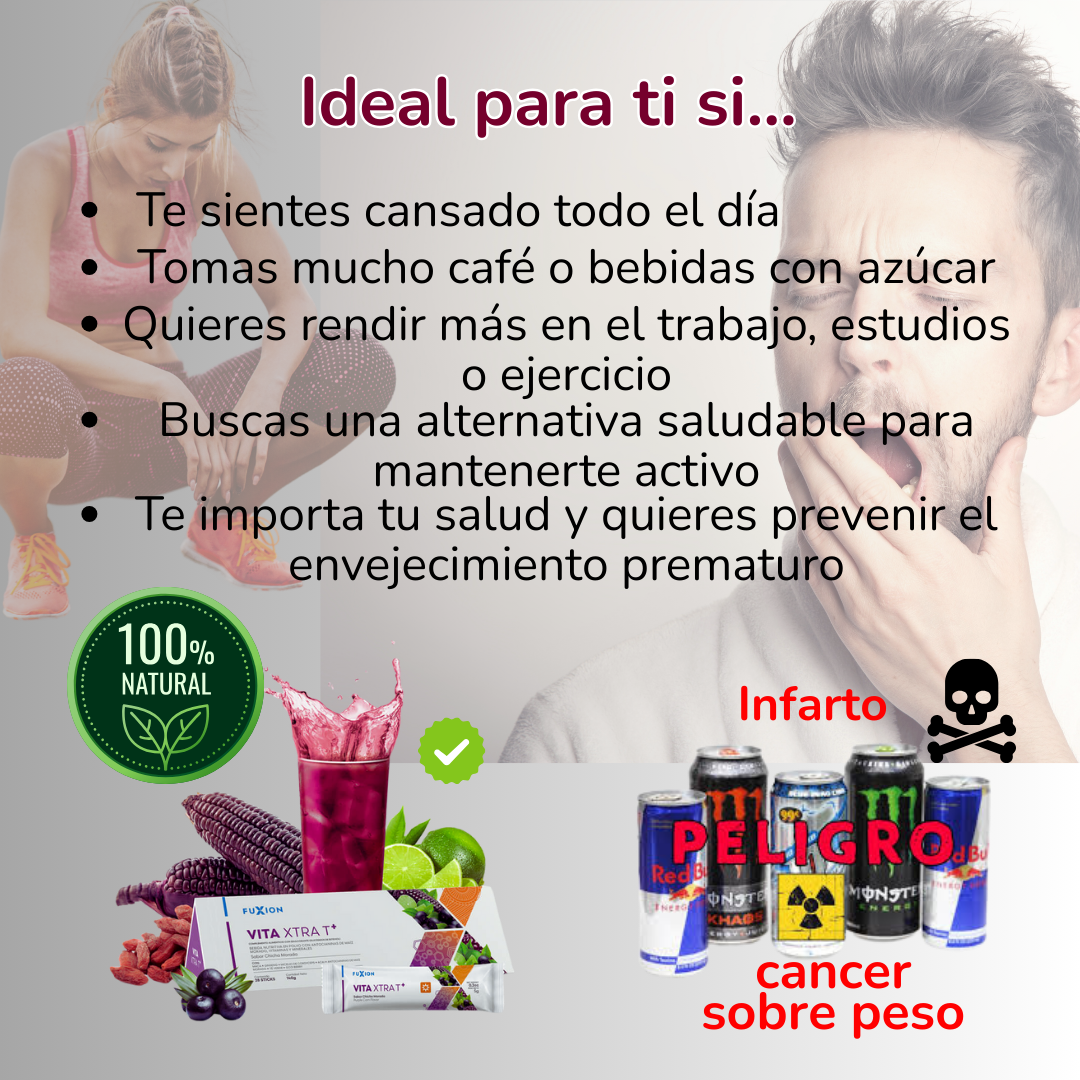 VITA XTRA T+ de FuXion Multivitaminico y Multimineral