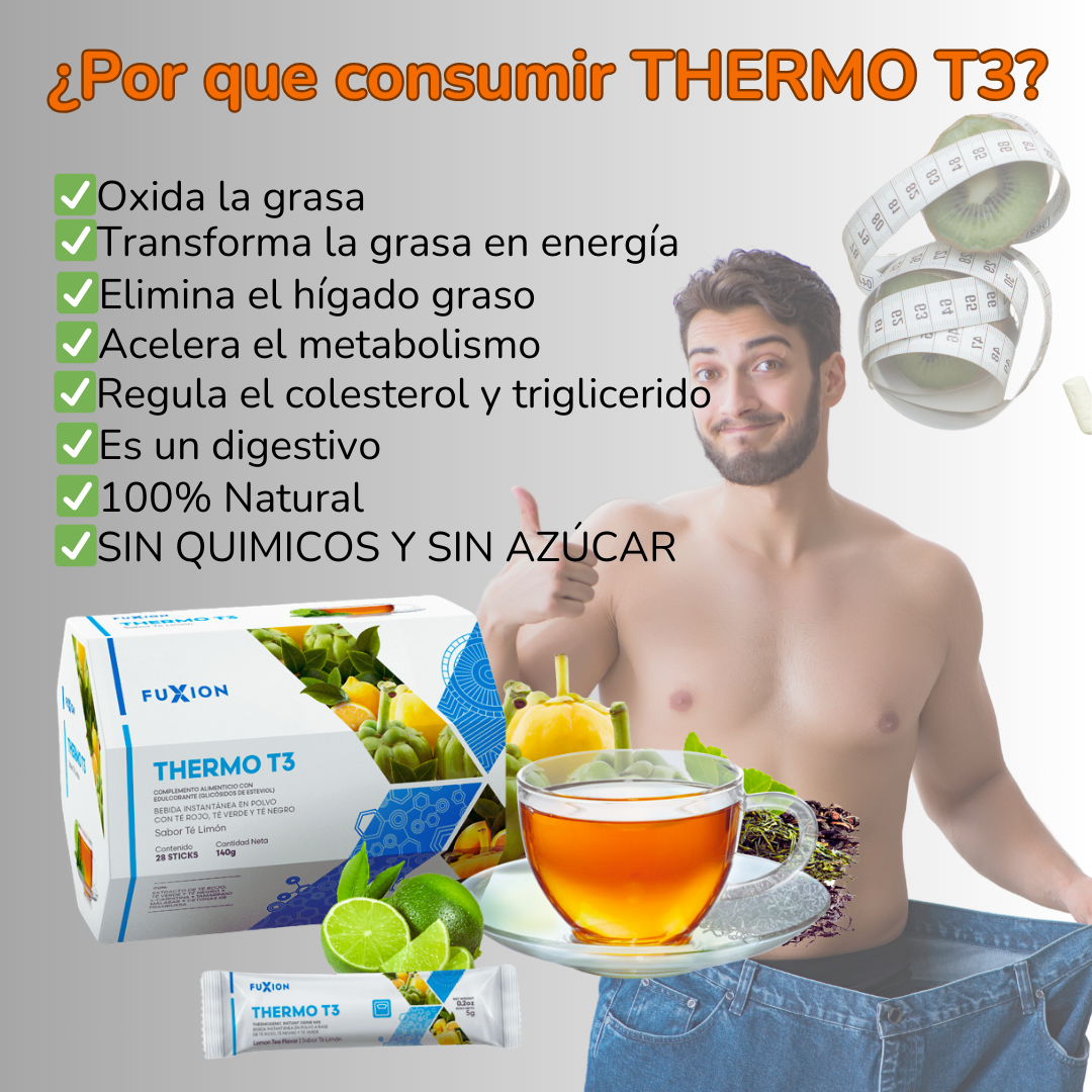 THERMO T3 DE FUXION-Quema Grasa Natural
