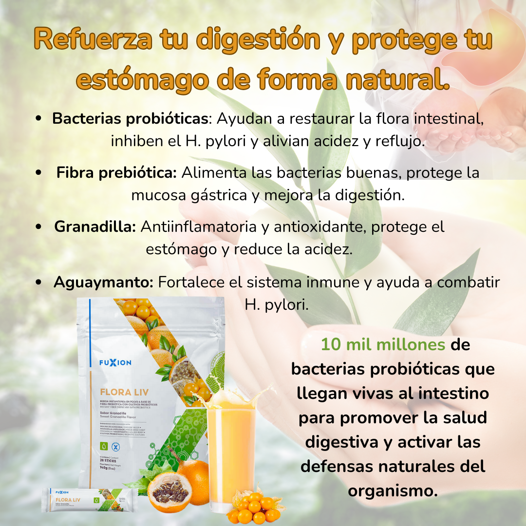 FLORA LIV DE FUXION - Bebida Probiótica natural