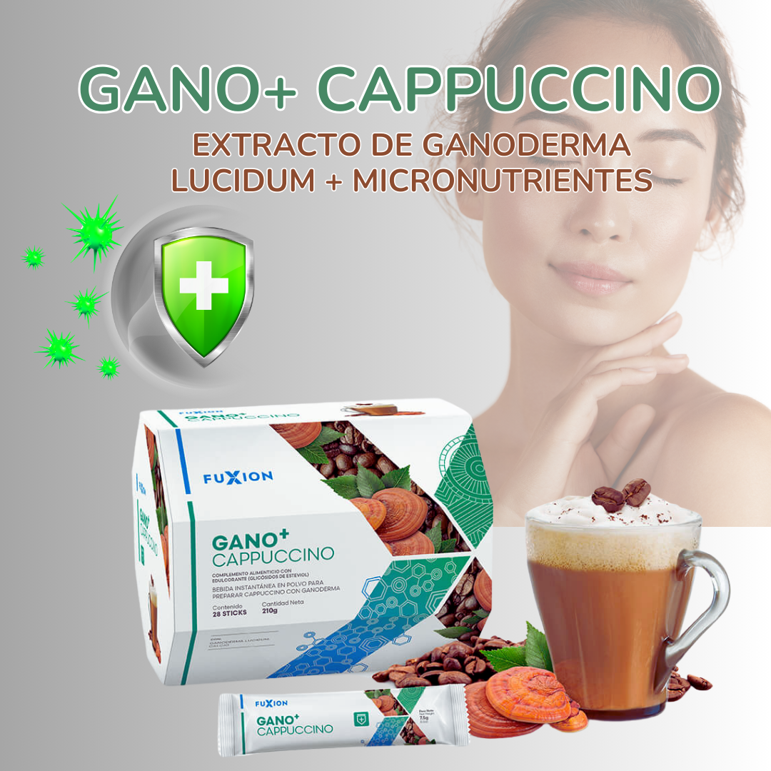 GANO+ CAPPUCCINO DE FUXION Ganoderma Lucidum+ Micronutrientes