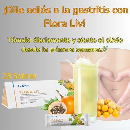 FLORA LIV - Probióticos para combatir la gastritis y H. pylori